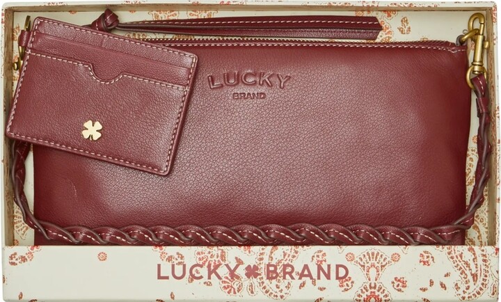 Lucky Brand Nola Gift Box in Dark Red