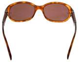 Thumbnail for your product : Montblanc Tortoiseshell Narrow Sunglasses