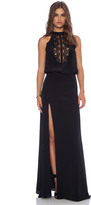 Thumbnail for your product : Mason by Michelle Mason Lace Halter Gown