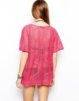 Thumbnail for your product : South Beach Crochet Open Caftan
