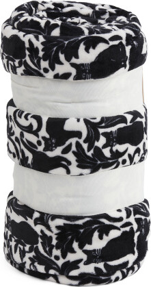 TJMAXX Plush Whispering Cat Blanket, Polyester