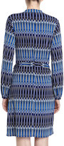 Thumbnail for your product : Laundry by Shelli Segal Elongated Oval-Print Sheath Dress, Blue Beret