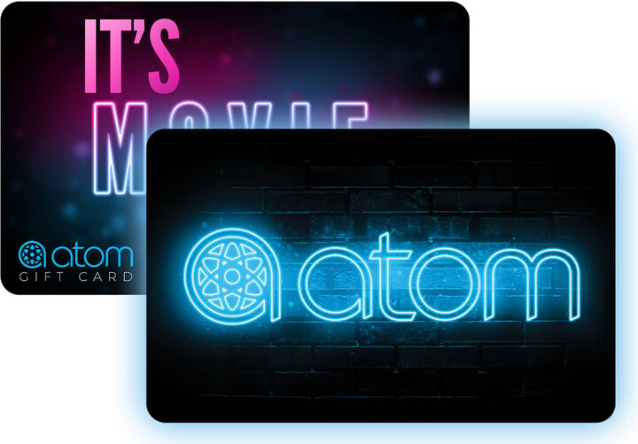 Atom Tickets $50 Value Gift Cards - 2 x $25