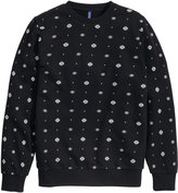 Thumbnail for your product : H&M Sweatshirt with Printed Design - Black - Men