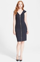 Thumbnail for your product : Ted Baker 'Ravana' Darted Zip Front Body-Con Dress