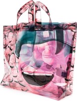 Thumbnail for your product : Comme des Garçons Shirt Face-Print Tote Bag