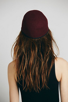 Thumbnail for your product : Ophelie Hats Croft Leather Brim Cabbie
