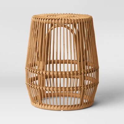 Pyronia Rattan Cage Accent Table Natural - OpalhouseTM