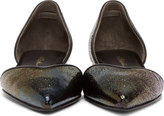 Thumbnail for your product : 3.1 Phillip Lim Iridescent Black Leather Devon D'Orsay Flats