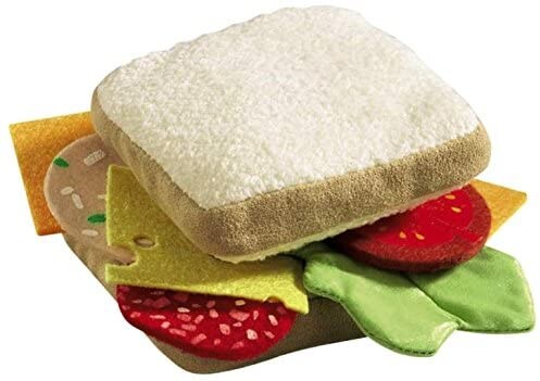 HABA Biofino Sandwich Soft Play Food - 12 Piece Set with Two Slices of Bread and Loads of Toppings
