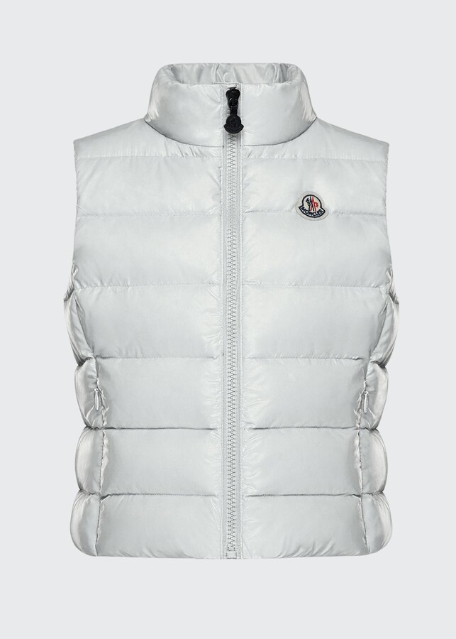Moncler Girl's Ghany Shiny Quilted Puffer Vest, Size 8-25 - ShopStyle