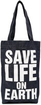 Thumbnail for your product : Katharine Hamnett Save Life On Earth tote bag