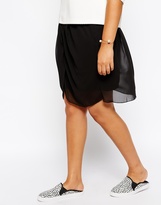 Thumbnail for your product : Junarose Leah Chiffon Mini Skirt