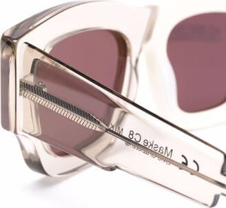 Kuboraum C8 two-tone square-frame sunglasses