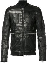 Hooded Leather Bomber Jacket Men - ShopStyle