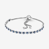 Thumbnail for your product : Pandora Blue and Clear Sparkle Slider Bracelet