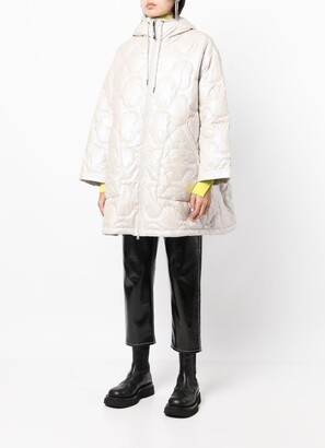 Izzue Quilted Drawstring-Hooded Jacket