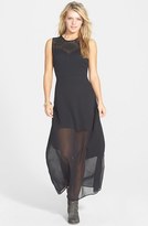 Thumbnail for your product : Element 'Luna' Embroidered Chiffon Maxi Dress (Juniors)