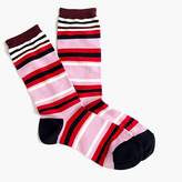 Thumbnail for your product : J.Crew Trouser socks in colorblock stripe