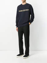 Thumbnail for your product : Pierre Balmain logo patch sweatshirt