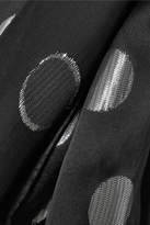 Thumbnail for your product : Diane von Furstenberg Sareth Fil Coupe Silk-blend Crepe De Chine Wrap-effect Dress - Black