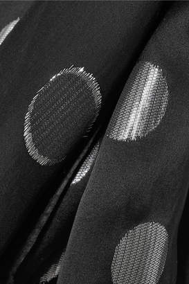 Diane von Furstenberg Sareth Fil Coupe Silk-blend Crepe De Chine Wrap-effect Dress - Black