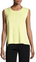 Thumbnail for your product : Misook Scoop-Neck Knit Tank, Daiquiri Green, Petite