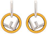 Thumbnail for your product : Fendi Logo Hoop Earrings