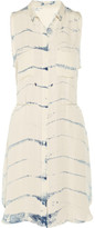 Thumbnail for your product : Raquel Allegra Tie-dye silk-georgette dress