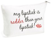 Thumbnail for your product : Levtex 'My Lipstick Is Redder Than Your Lipstick' Zip Top Accessory Bag