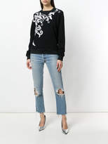 Thumbnail for your product : Just Cavalli flower appliqué sweatshirt
