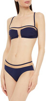 Thumbnail for your product : I.D. Sarrieri Mesh-trimmed Bikini Top