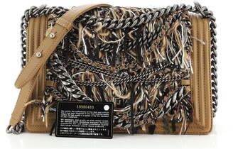 Chanel Paris-Dallas Boy Flap Bag Enchained Fringe Tweed with Calfskin New  Medium - ShopStyle