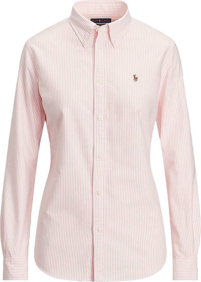 Ralph Lauren Pink Stripe Shirt | ShopStyle