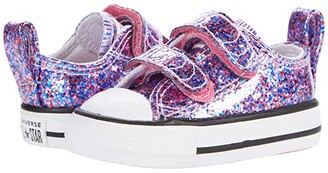 pink glitter converse infant