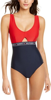 Tommy Hilfiger Women's Standard Iconic One Piece Swimsuit - ShopStyle