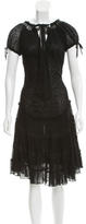 Thumbnail for your product : Jean Paul Gaultier Eyelet Midi Dress