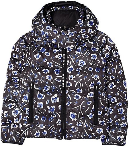 Tory Burch Printed Cropped Down Jacket - ShopStyle Puffers