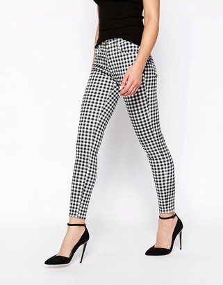 French Connection Shrimpy Gingham Checked Skinny Jeans - Multi