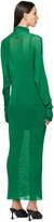 Thumbnail for your product : Balenciaga Green Metallic High Neck Dress