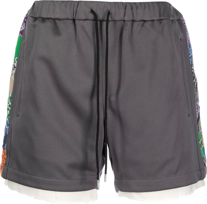 Children of the Discordance Drawstring-Waistband Bandana-Print Shorts