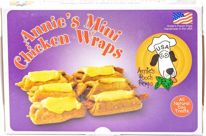 Annie's Pooch Pops Mini Chicken Wraps Dog Treats, 6 count
