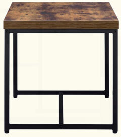 17 Stories Rectangular Wooden Top End Table