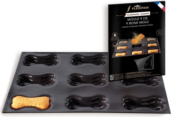 Silpat SilpatFlexipan9BonesPetTreatsPremiumSiliconeBakingPan
