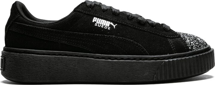 Puma suede Platform sneakers - ShopStyle