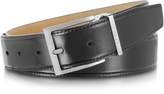 Thumbnail for your product : Moreschi York Black Calf Leather Belt