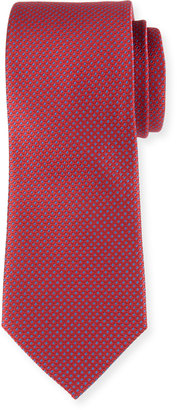 Neiman Marcus Woven Silk Tie, Red