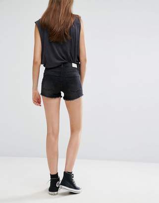 Cheap Monday Cut-off Shorts with Distressing