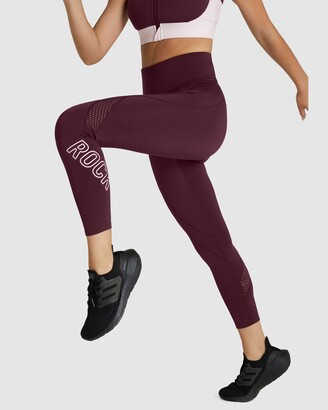 Rockwear Women's Purple Full Tights - Energy Ankle Grazer Tights