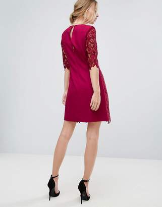 Little Mistress Shift Dress In All Over Lace
